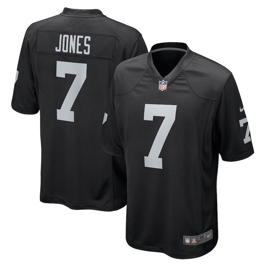 Men Oakland Raiders #7 Zay Jones Nike Black Game Player NFL Jersey->oakland raiders->NFL Jersey